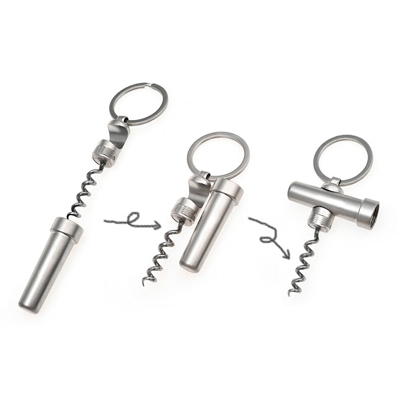 Wine Opener Keychain 3 in 1 Tool