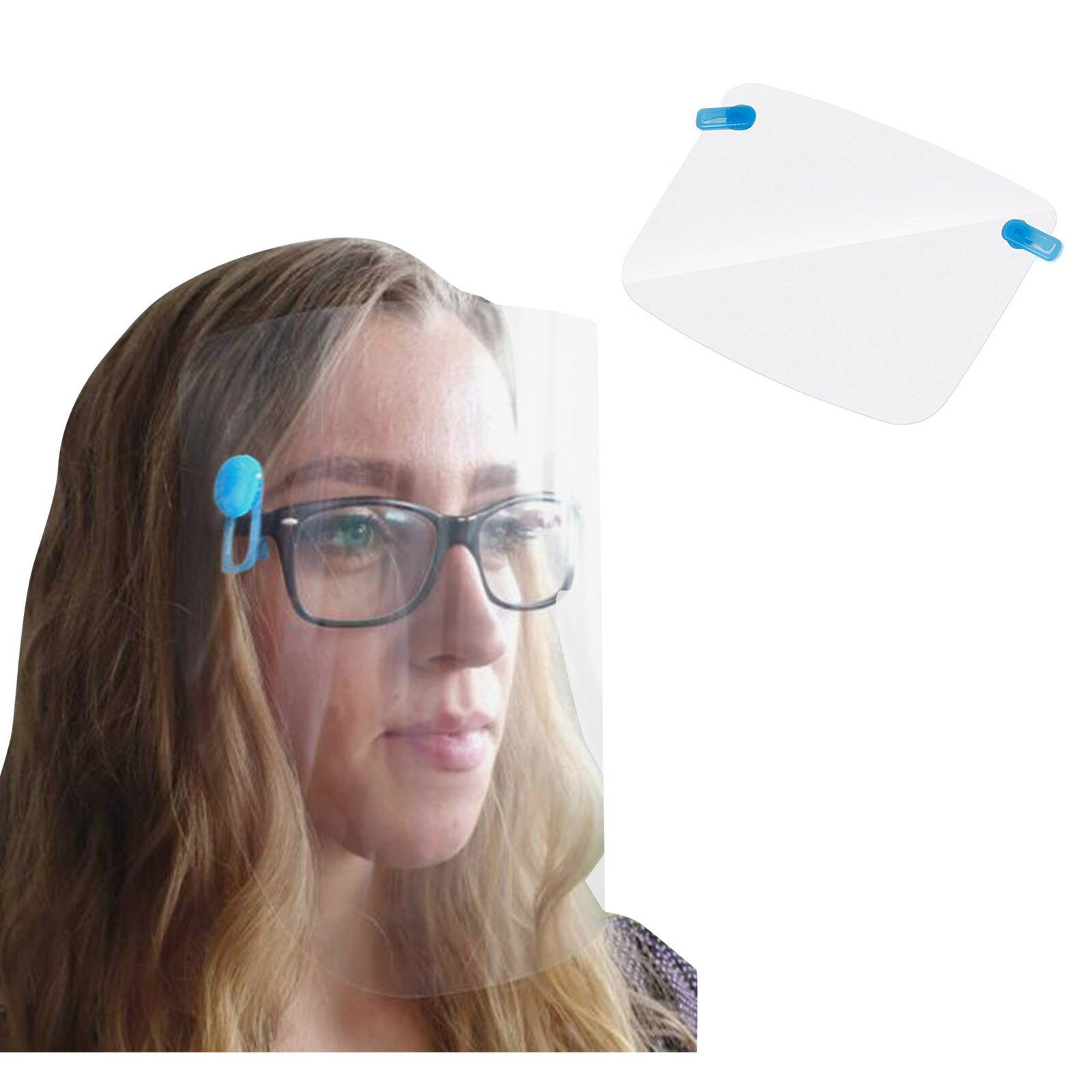 Clip on Visor for Glasses Face Shield