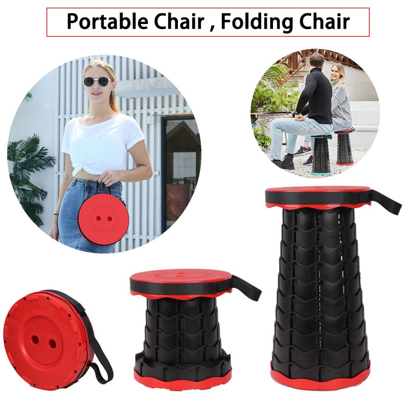 Portable Telescopic Stool Retractable Chair