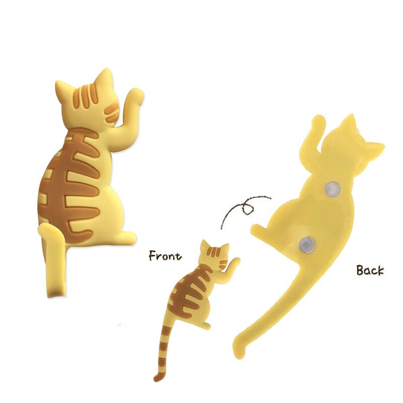 Cat Fridge Magnet Cute Hanging Hook