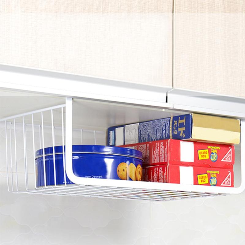 Under Shelf Storage Basket Hanging Rack