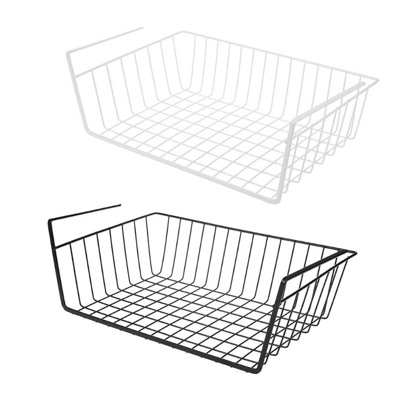 Under Shelf Storage Basket Hanging Rack