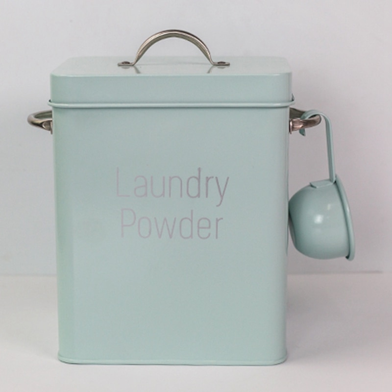 Laundry Powder Container Metal Box