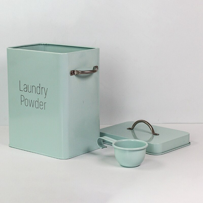 Laundry Powder Container Metal Box