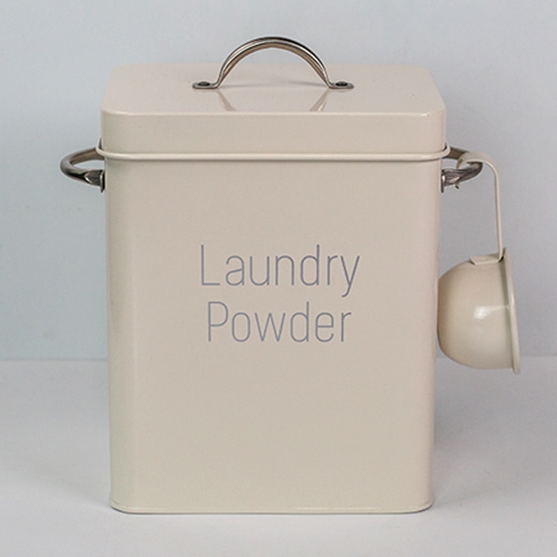 Laundry Powder Container Metal Box