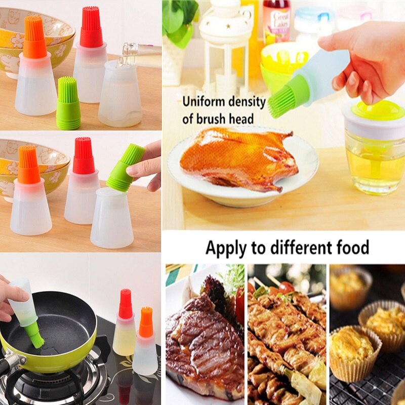 Silicone Oil Brush Bottle Dispenser