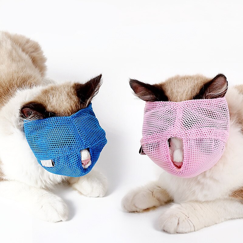 Cat Muzzle for Grooming Anti Bite Mask