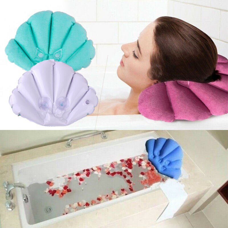 Inflatable Bathtub Pillow Shell Cushion