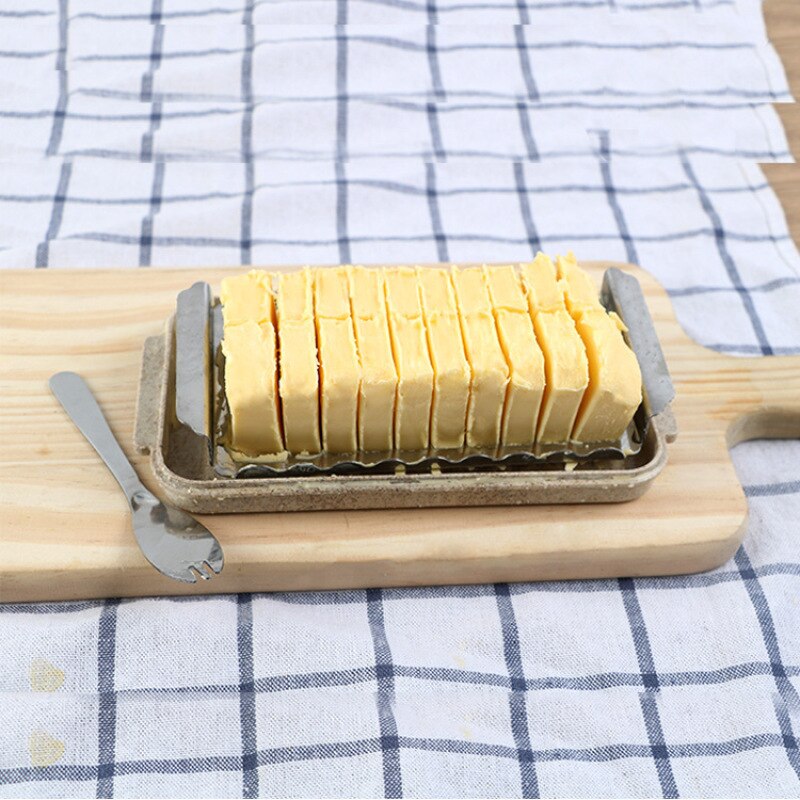 Butter Case with Stainless Steel Butter Cutter