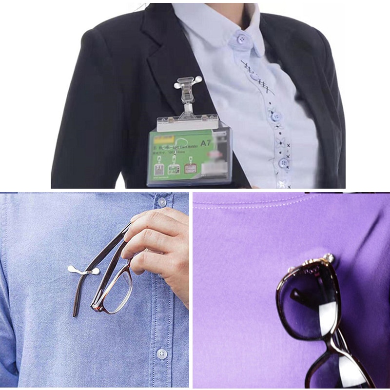 Magnetic Glasses Holder Clothes Clip