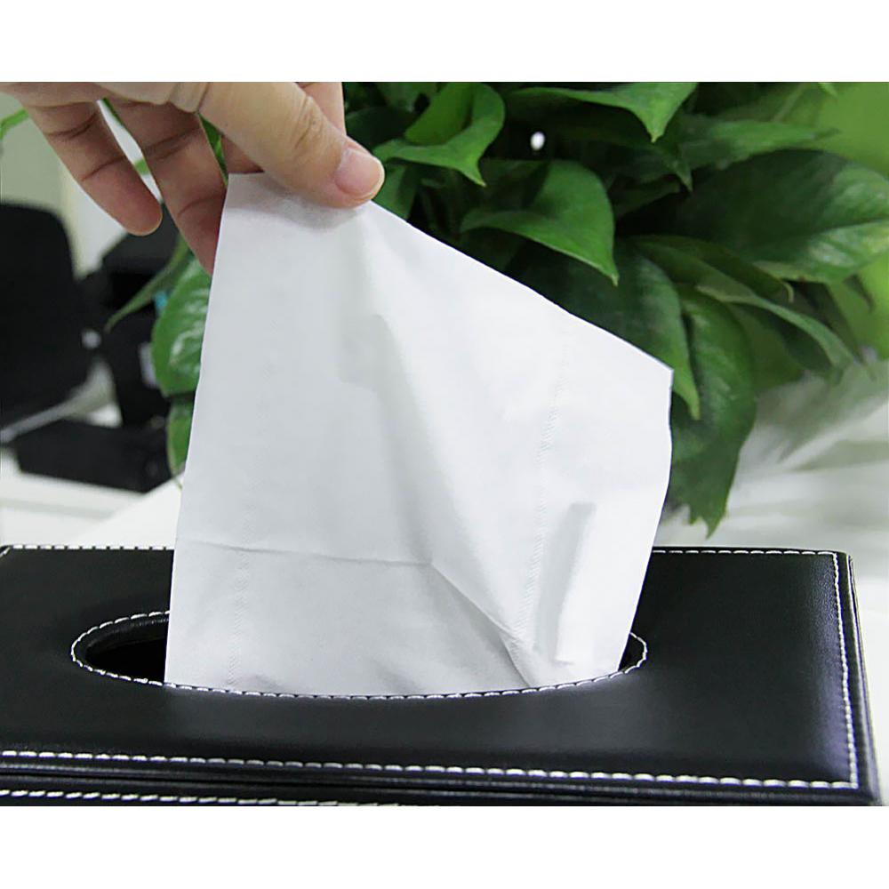 Leather Tissue Box Cover Napkin Holder