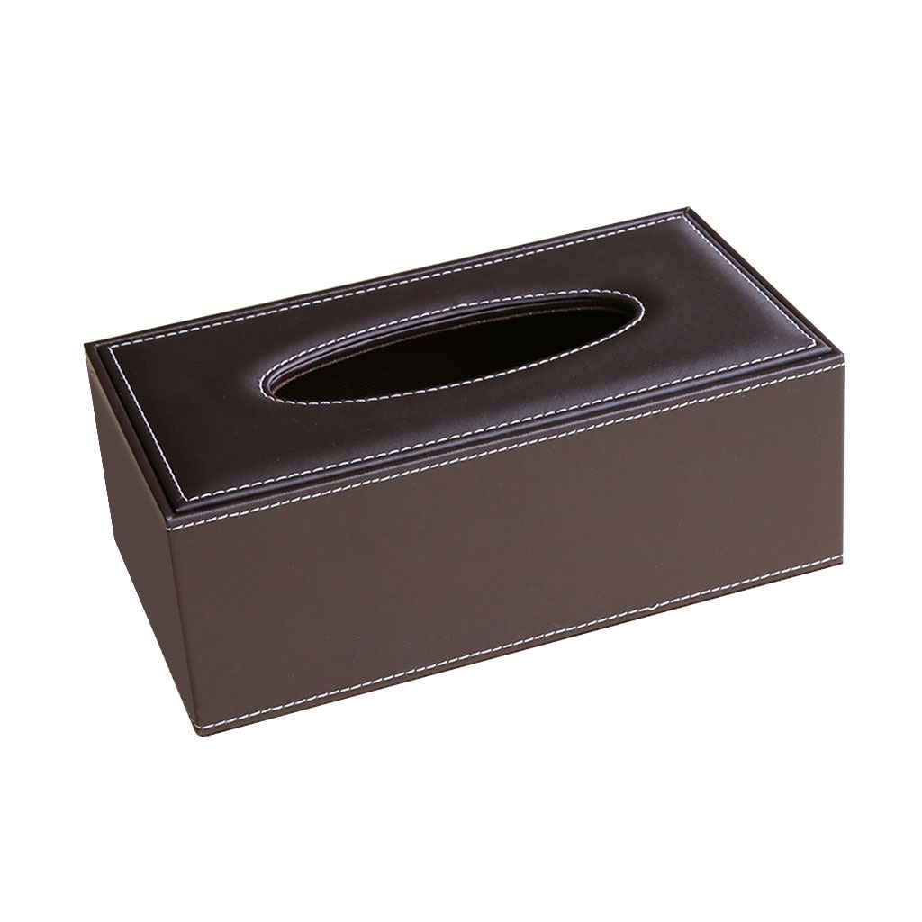 Leather Tissue Box Cover Napkin Holder