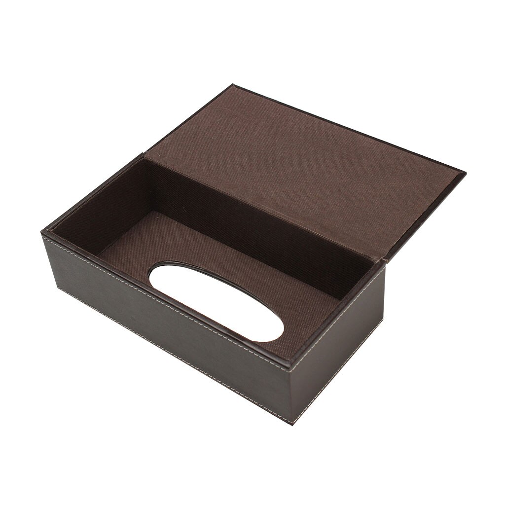 Leather Tissue Box Cover Napkin Holder