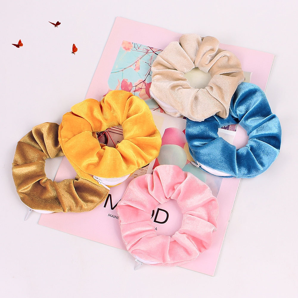 Scrunchie with Pocket Elastic Hair Accessory
