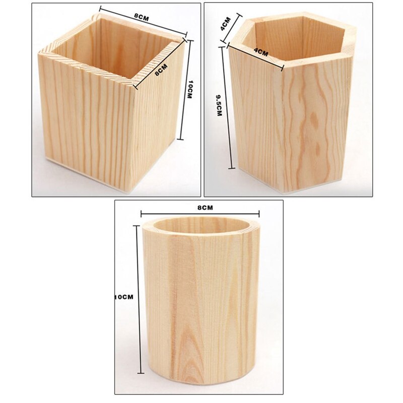 Bamboo Pencil Holder Desk Organizer