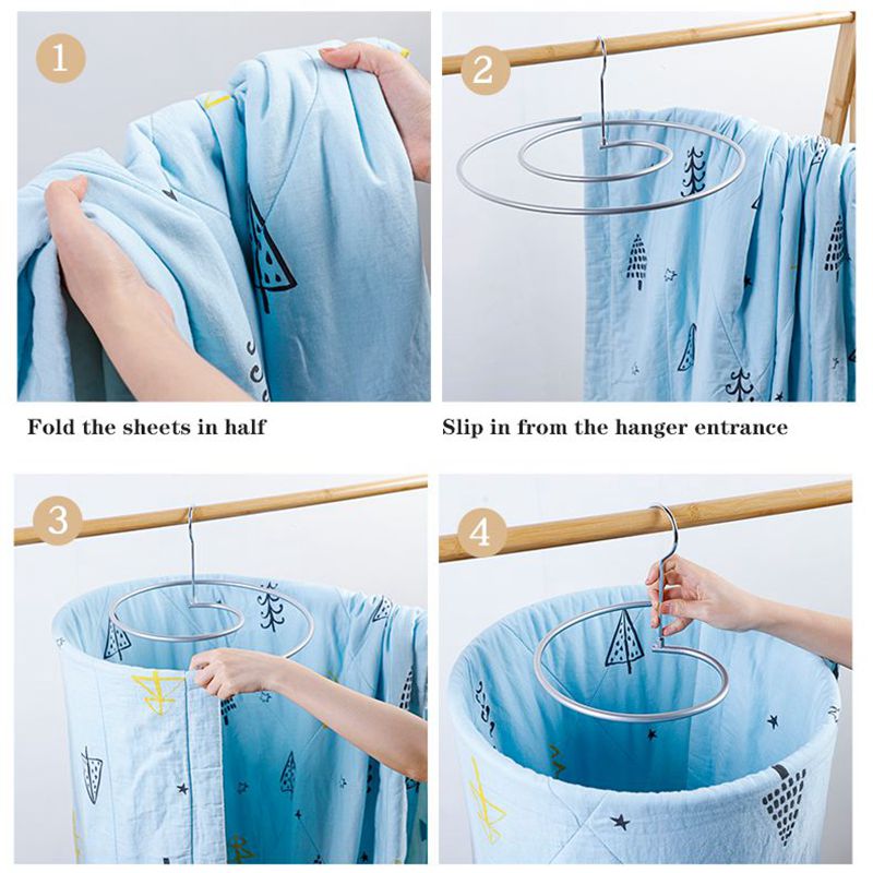Spiral Hanger Sheets Drying Holder