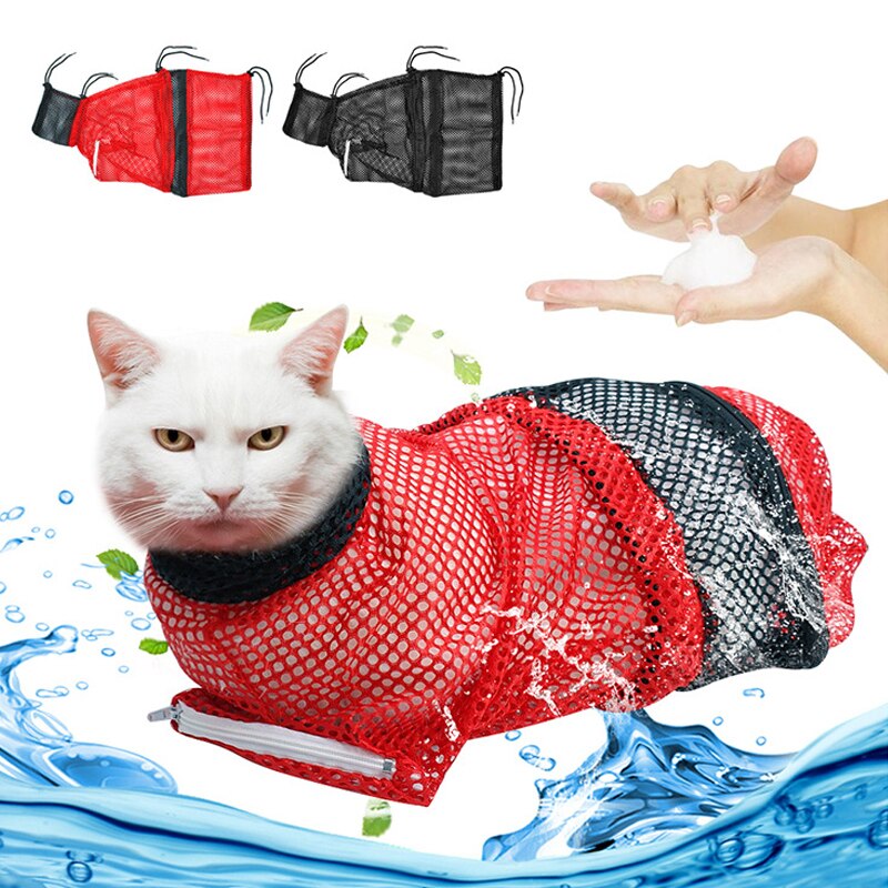 Cat Bathing Bag Pet Grooming Mesh