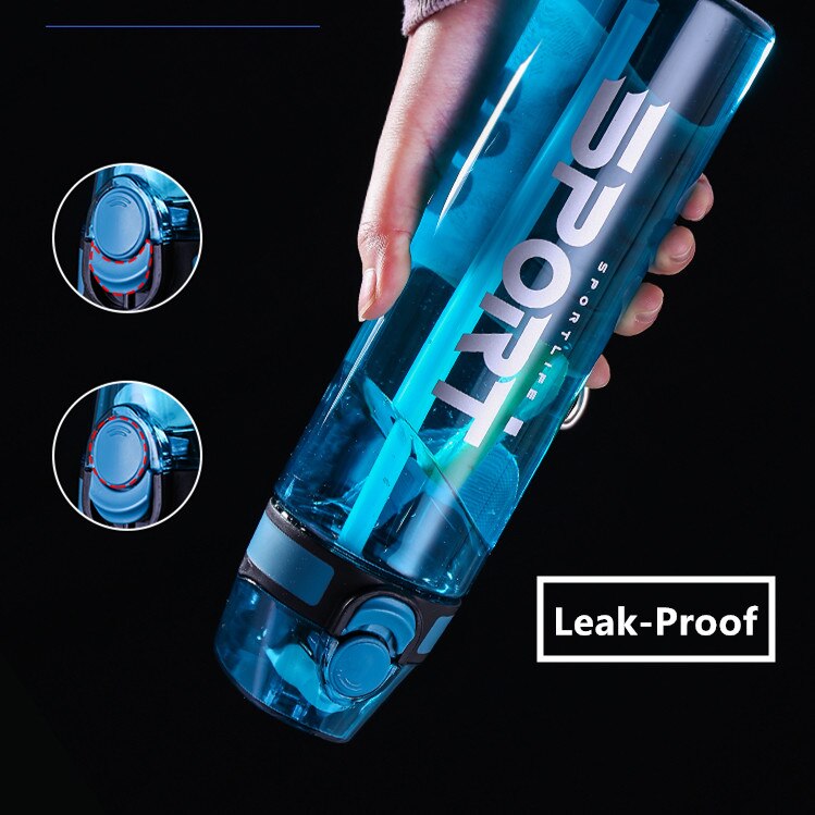Water Bottle with Straw Sports Drinkware