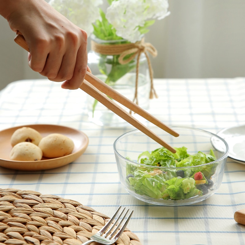 Wooden Tongs Kitchen Cooking Tool