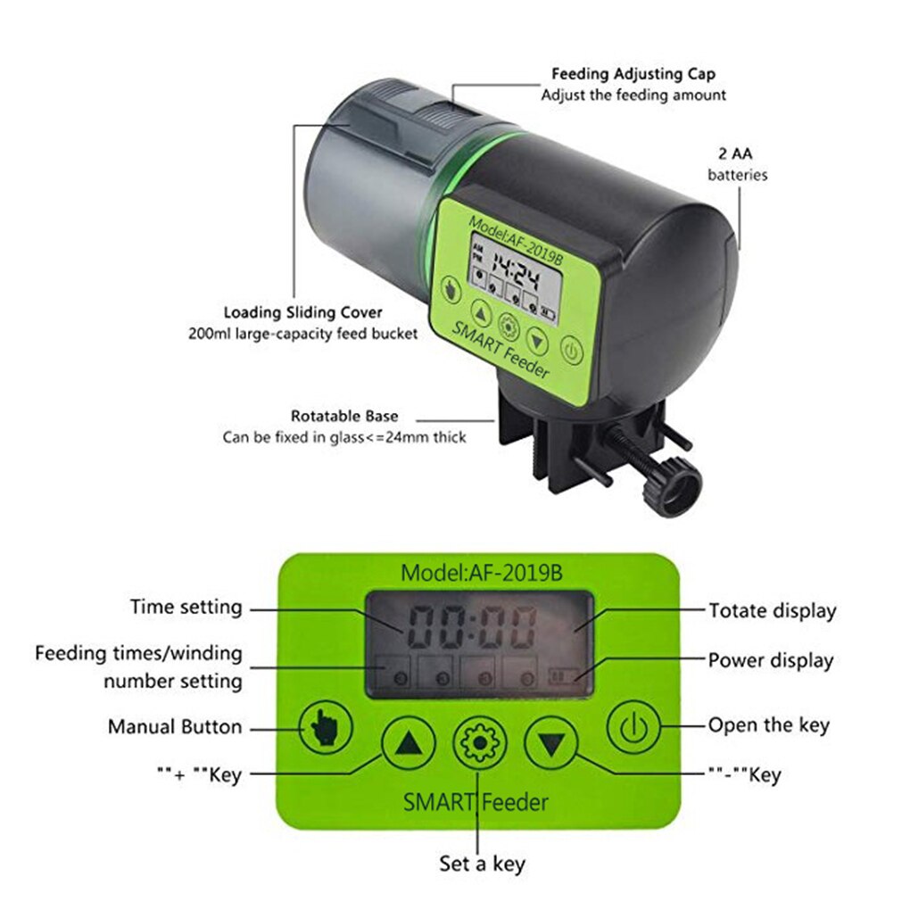 Fish Feeder Timer Automatic Dispenser