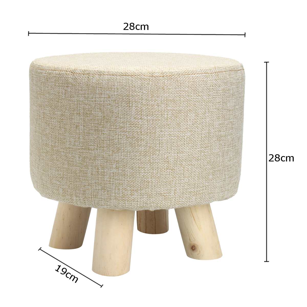 Upholstered Footrest Stool