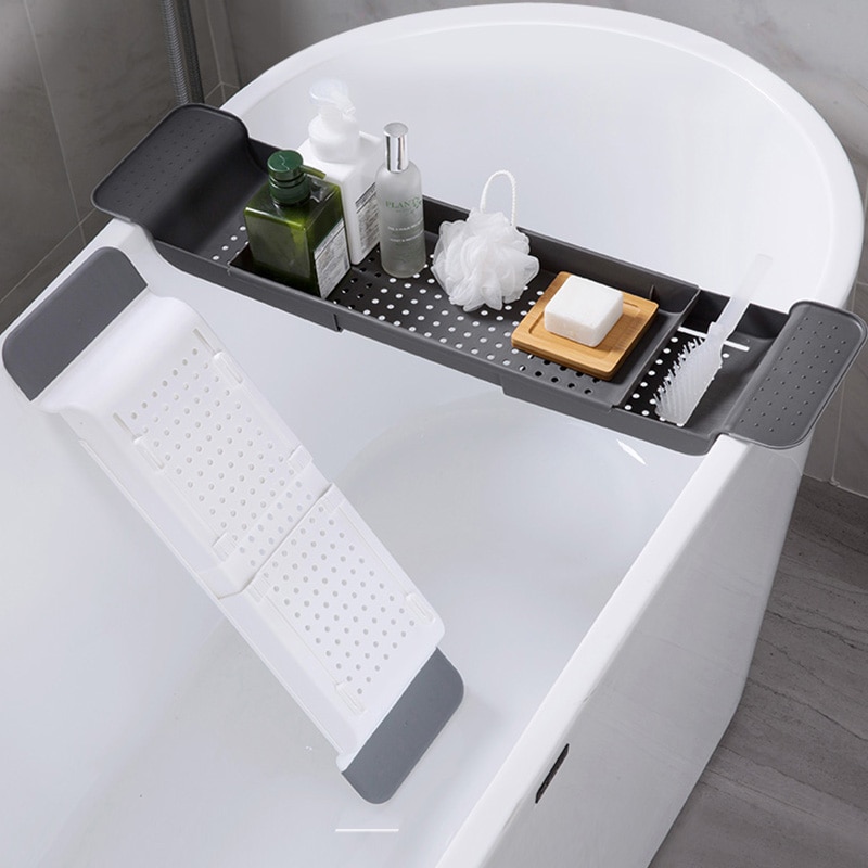 Tub Tray Retractable Bathtub Storage