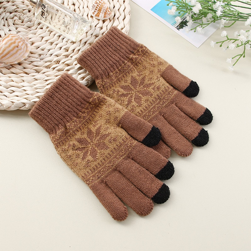 Knitted Winter Touchscreen Gloves