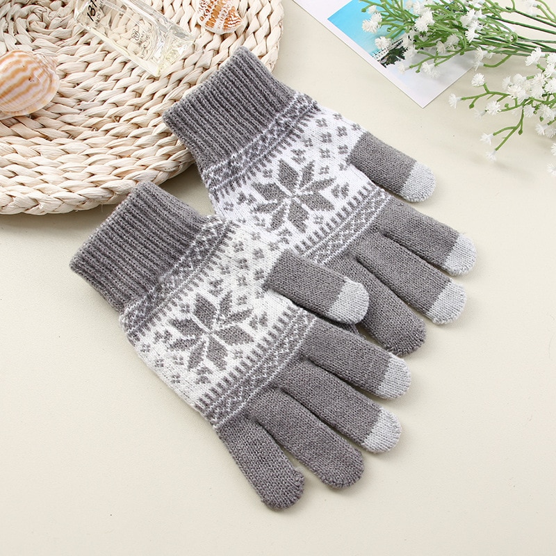 Knitted Winter Touchscreen Gloves