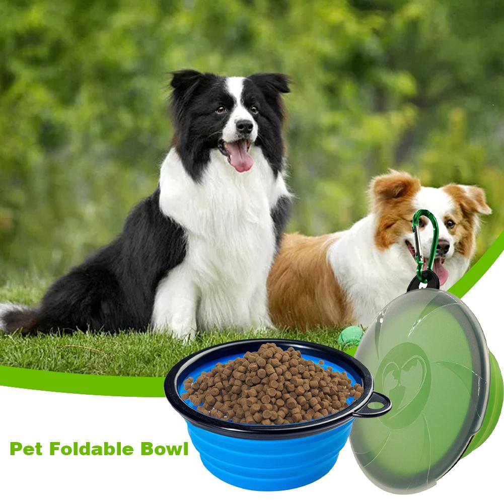 Portable Dog Bowl with Cover