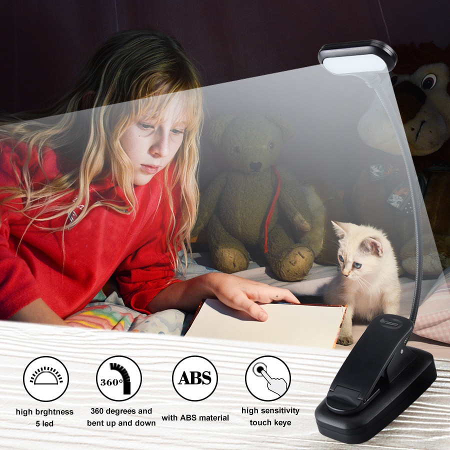 LED Clip Portable Reading Light