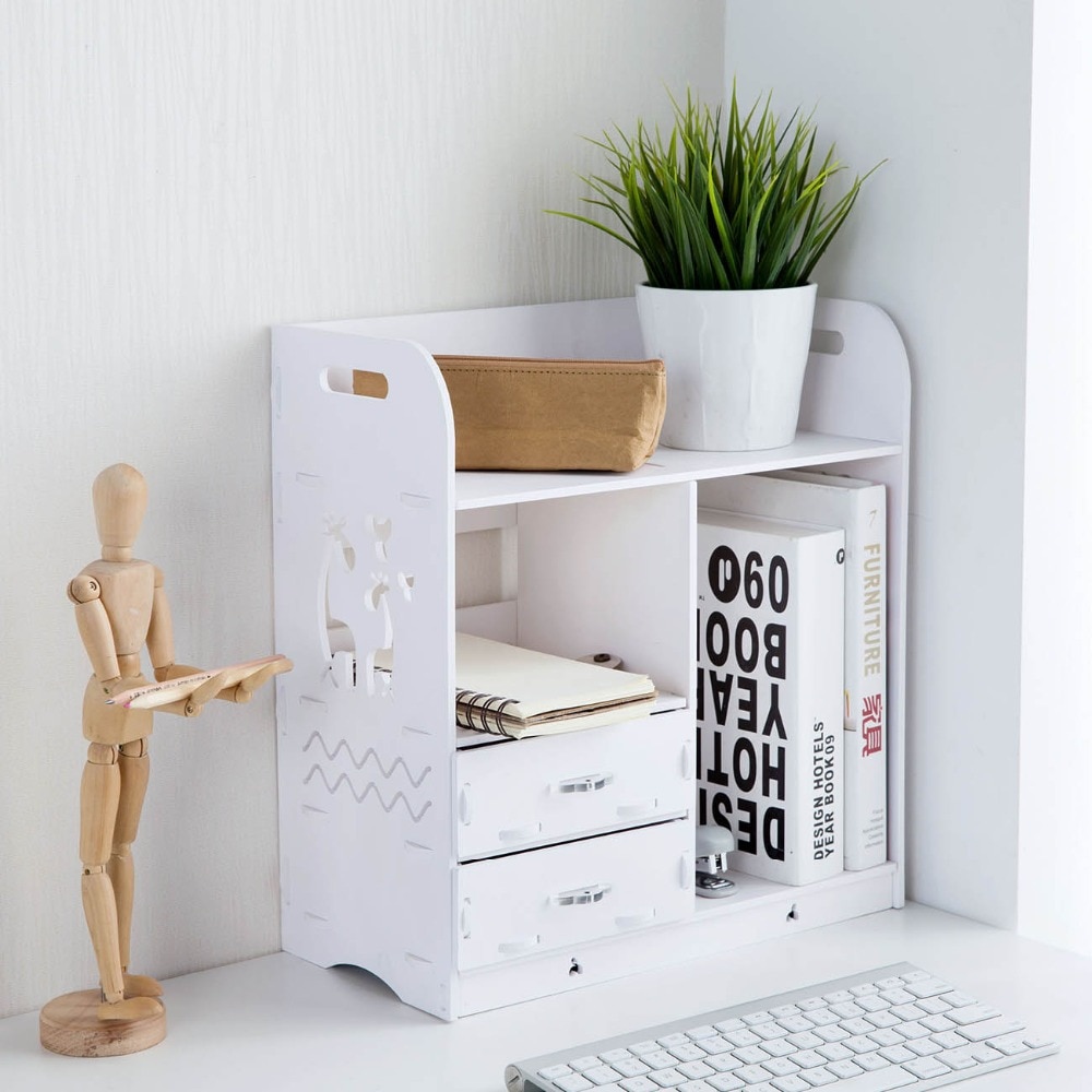 Wooden Small Desktop Shelf