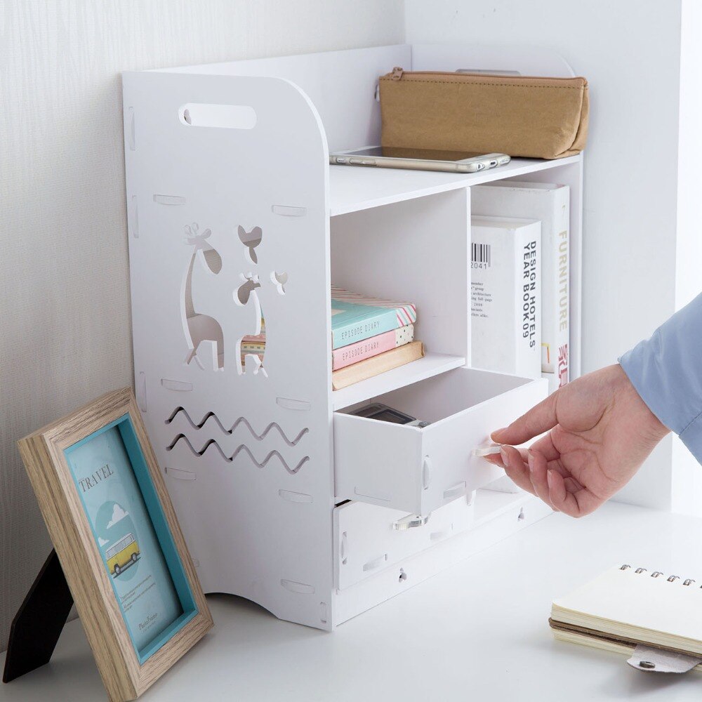 Wooden Small Desktop Shelf