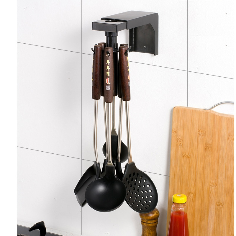 Kitchen Utensil Organizer Rotatable Rack