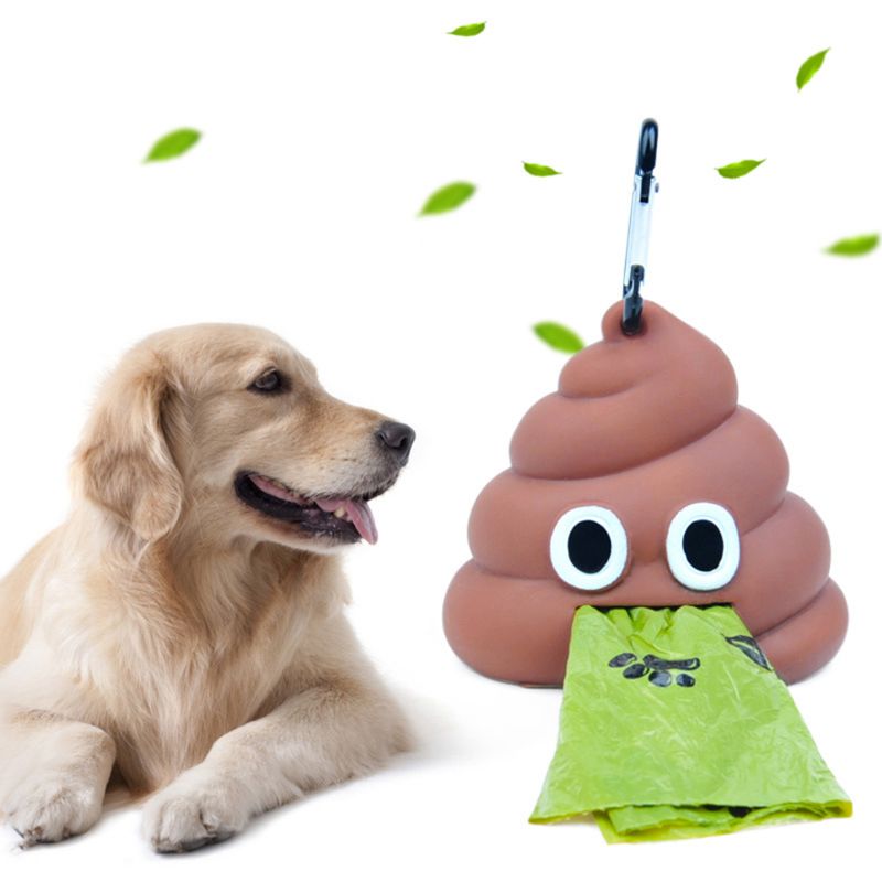 Dog Waste Bag Dispenser Poop Design