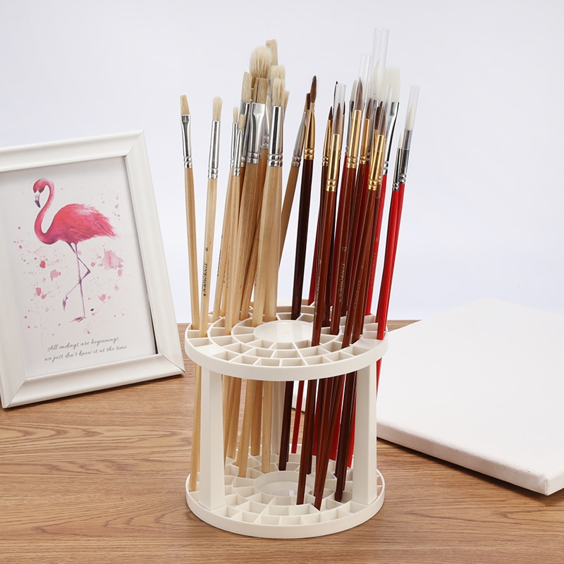 Paint Brush Storage 49-Hole Holder