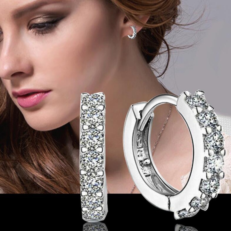 Ladies Silver Earrings Fashion Accessory