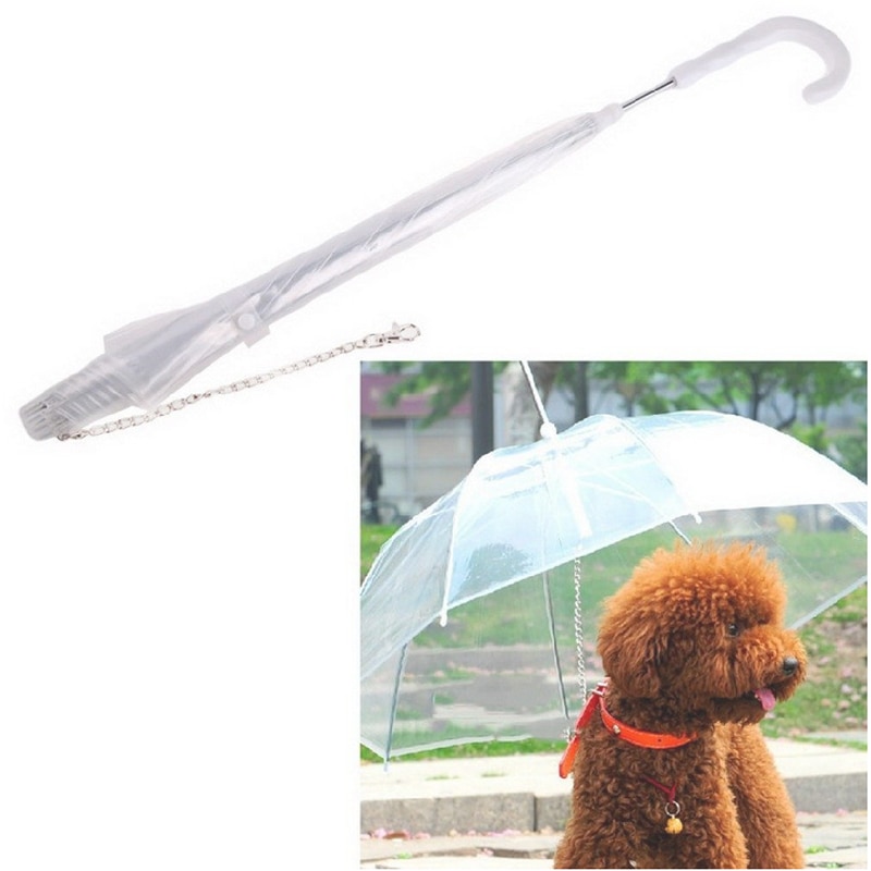 Dog Leash Umbrella Built-In Leash