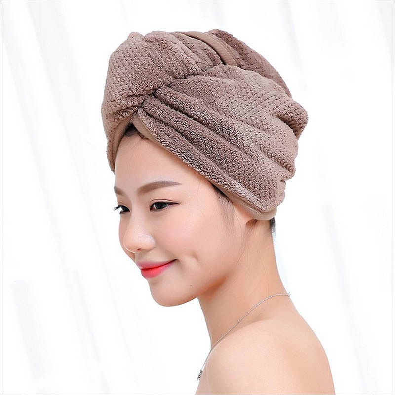 Microfiber Hair Turban Quick Dry Towel