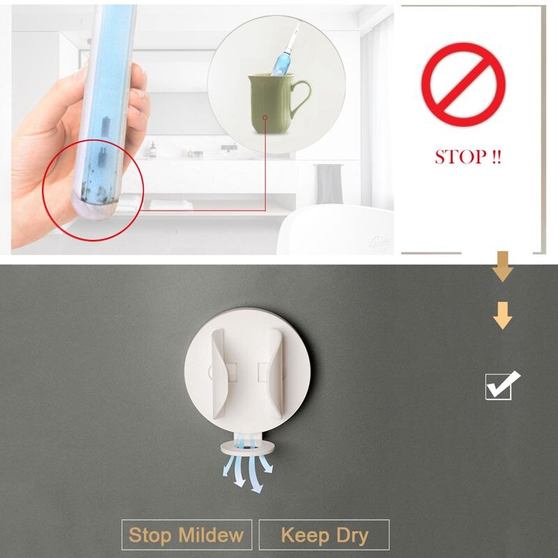 Electric Toothbrush Holder Wall Mount