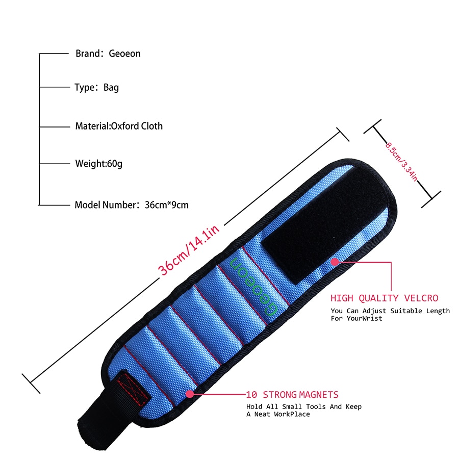 Magnetic Wristband Tools Holder