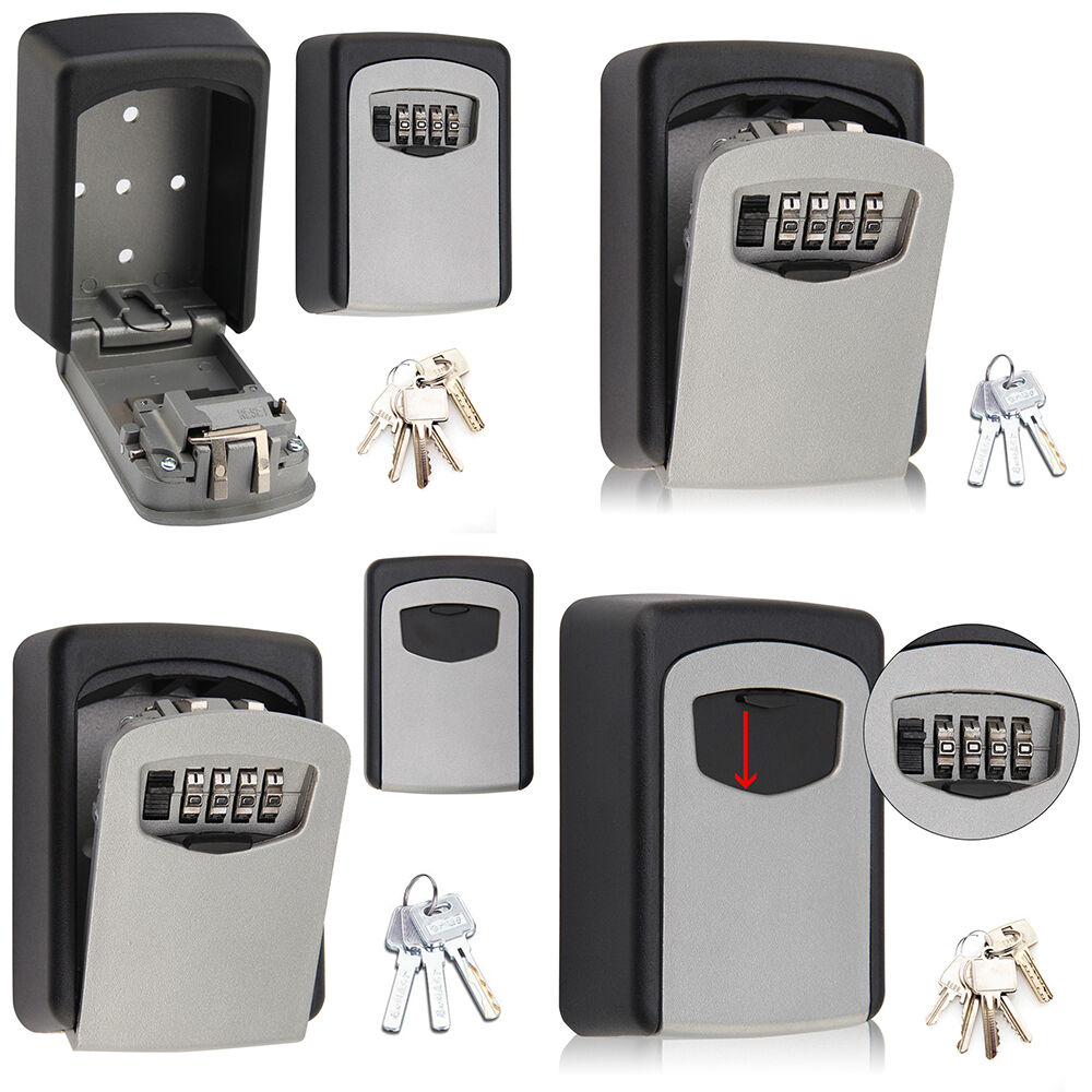 Combination Key Lock Wall Safe Box