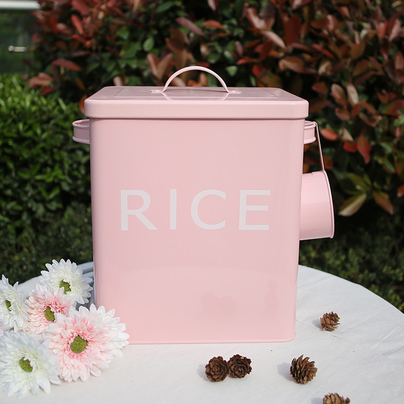 Rice Storage Box with Scooper