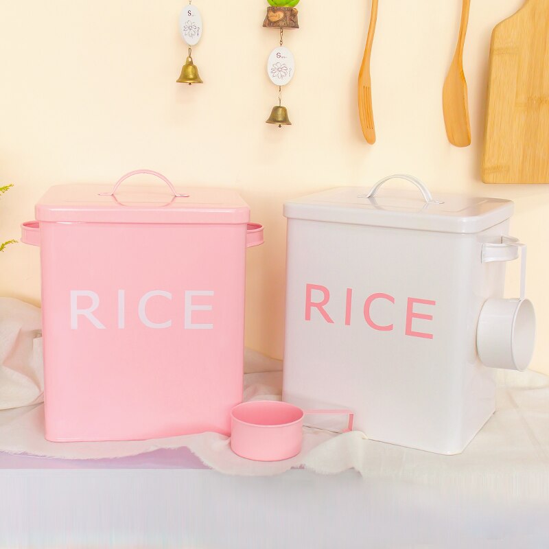 Rice Storage Box with Scooper