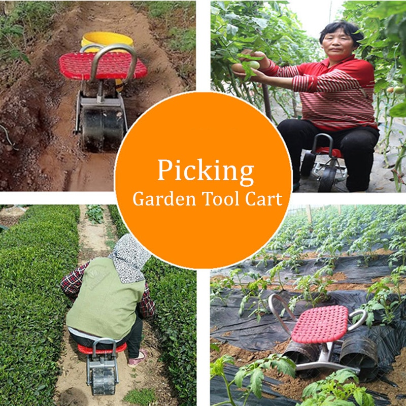 Gardening Stool on Wheels