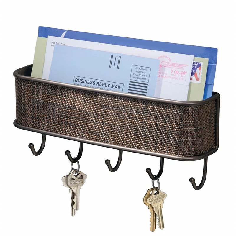 Key Rack with Mail Holder