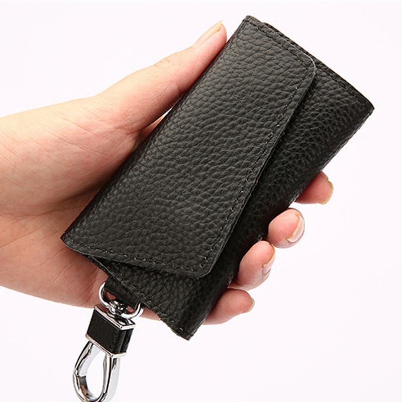 Leather Key Wallet for Men and Women