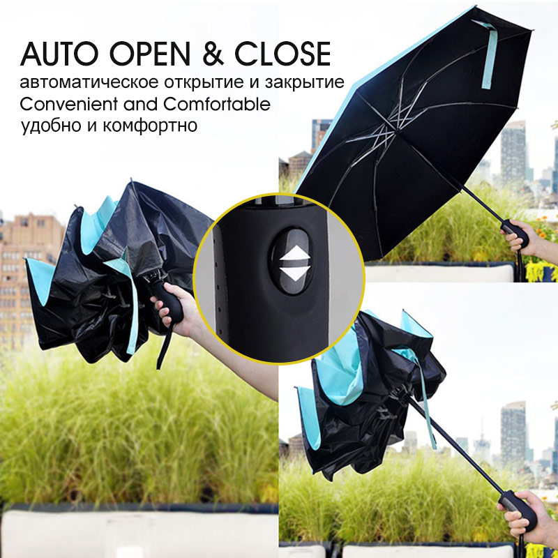 Automatic Reverse Folding Umbrella