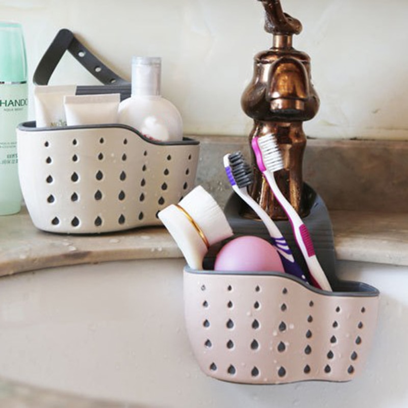 Sink Brush Holder with Drain Holes