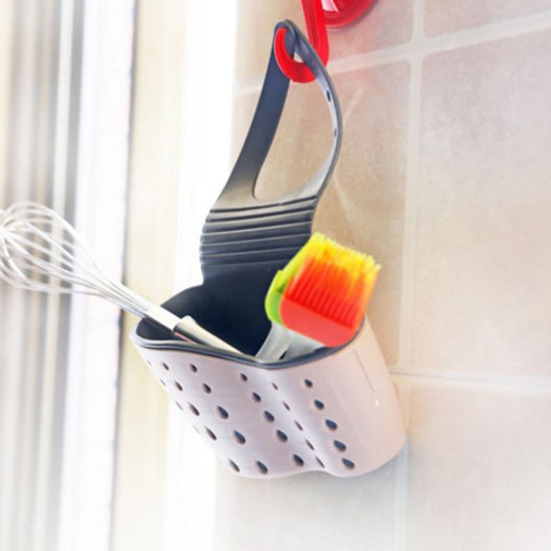 Sink Brush Holder with Drain Holes