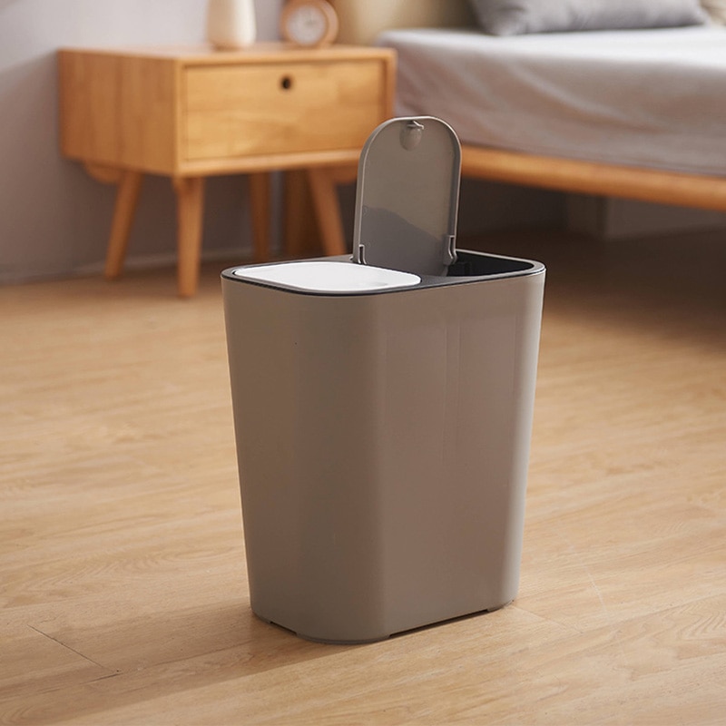 Dual Compartment Trash Can